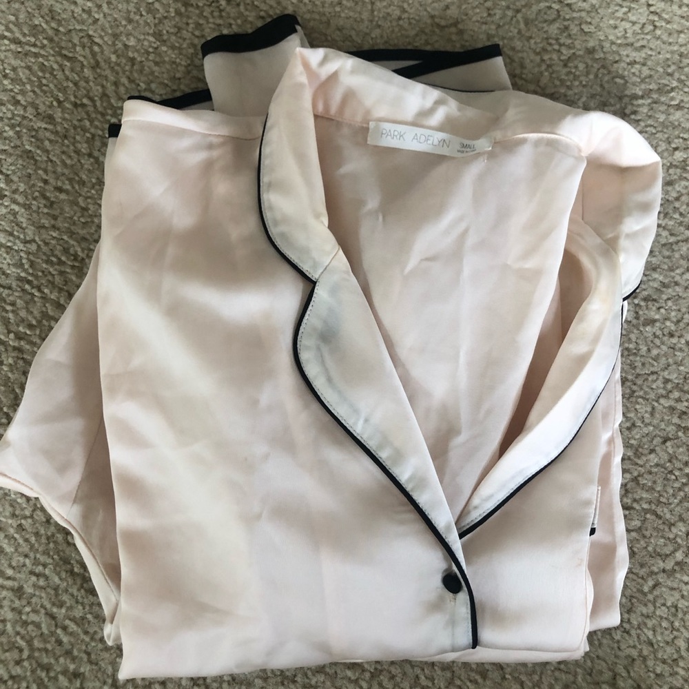Satin pajama set